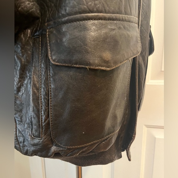 Vintage Avirex Leather Pilot Bomber Jacket - Picture 6 of 10